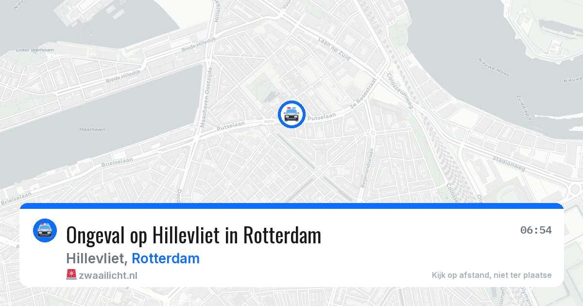 Ongeval op Hillevliet in Rotterdam — 17 apr 2026