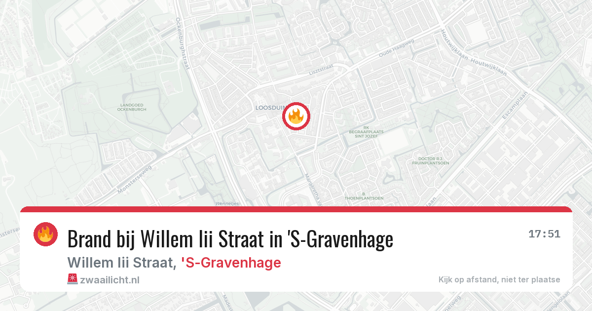 Brand bij Willem Iii Straat in 'S-Gravenhage — 31 jul 2026