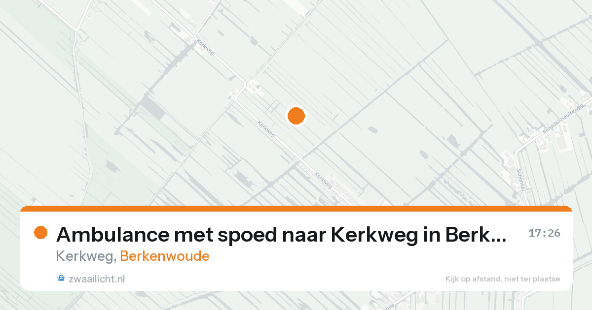 Ambulance met spoed naar Kerkweg in Berkenwoude — 18 aug 2026