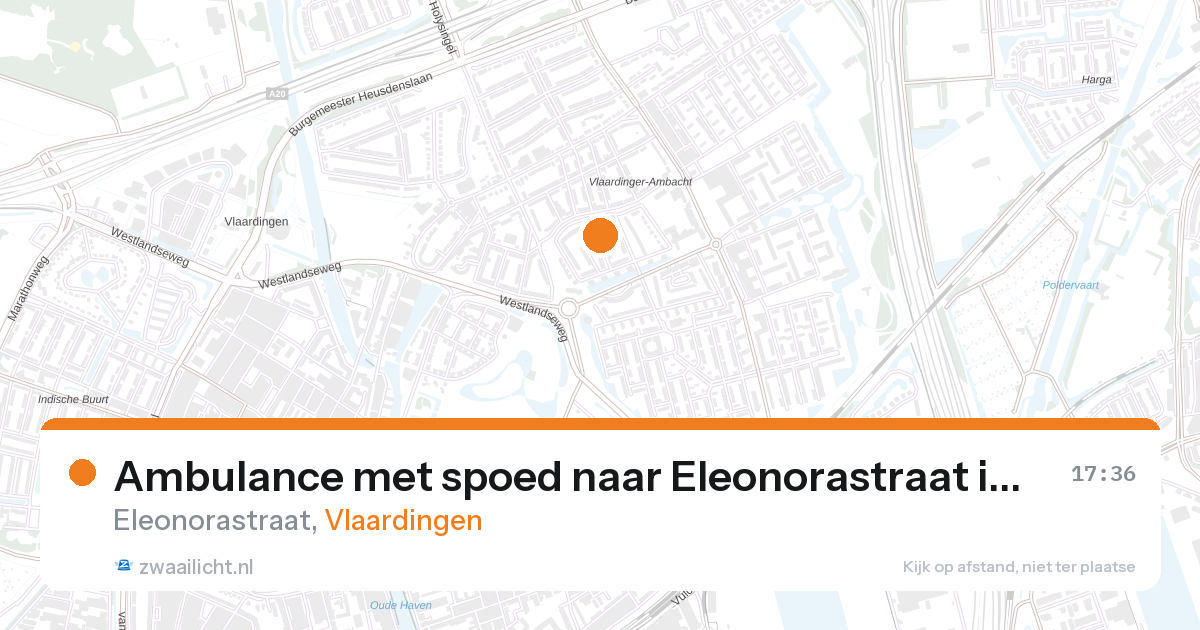 Ambulance met spoed naar Eleonorastraat in Vlaardingen — 26 feb 2026