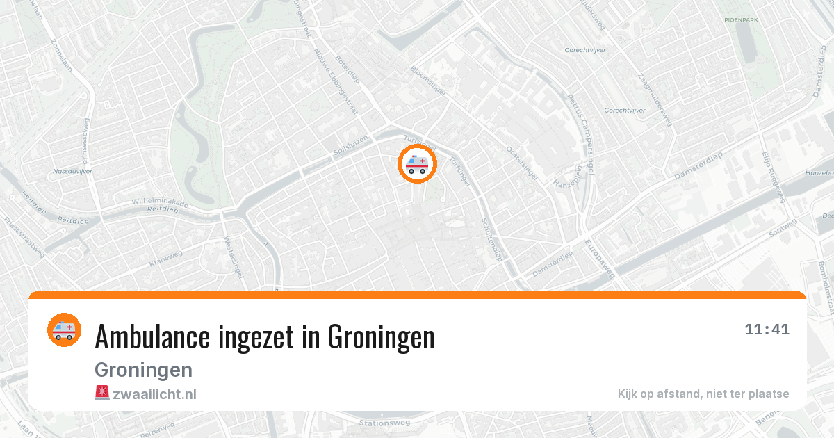 Ambulance ingezet in Groningen — 2 jul 2026