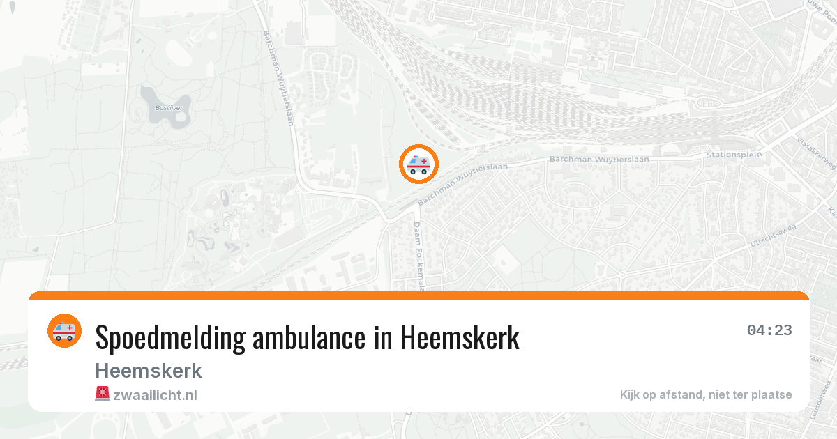 Spoedmelding ambulance in Heemskerk — 29 jan 2026