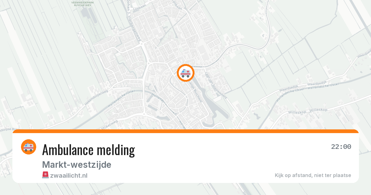 Ambulance melding — 18 apr 2026