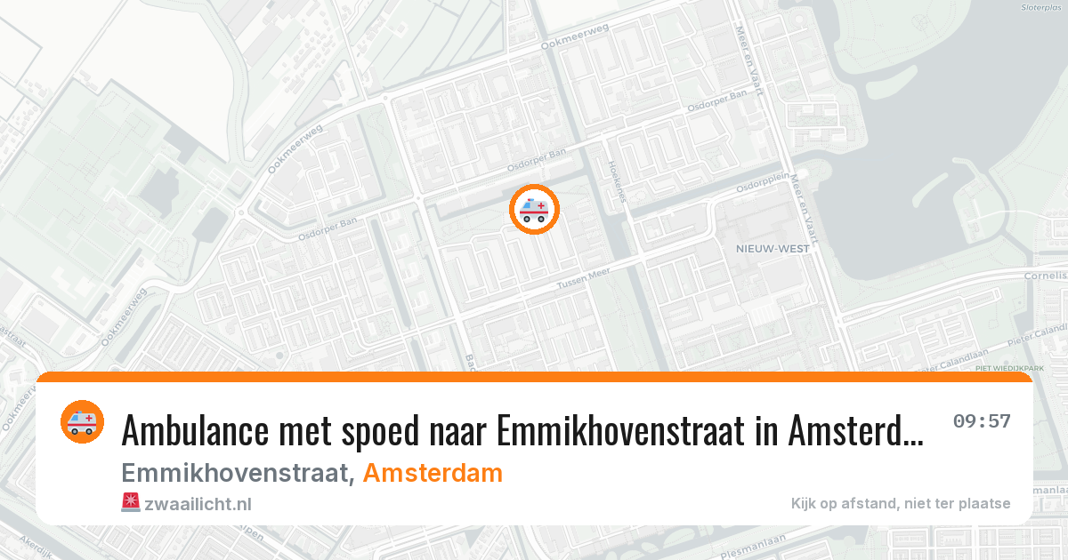Ambulance met spoed naar Emmikhovenstraat in Amsterdam — 2 apr 2026