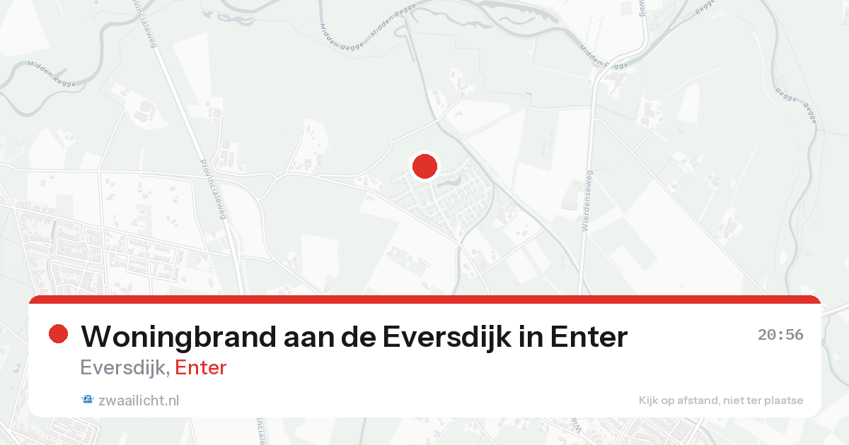 Woningbrand aan de Eversdijk in Enter — 21 aug 2026