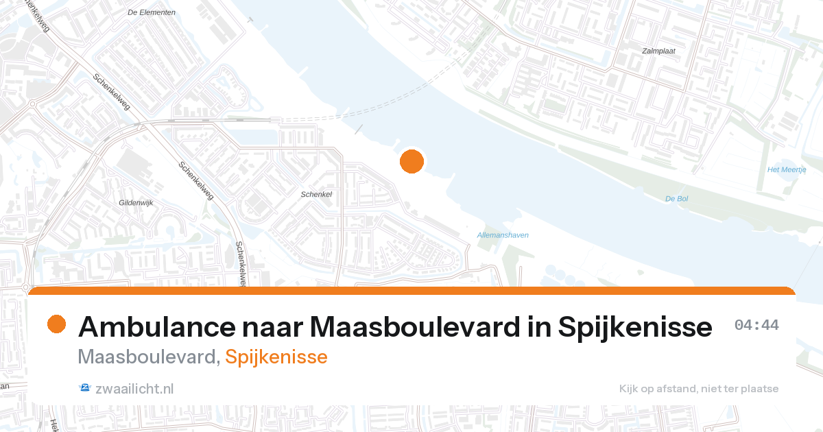 Ambulance naar Maasboulevard in Spijkenisse — 27 aug 2026