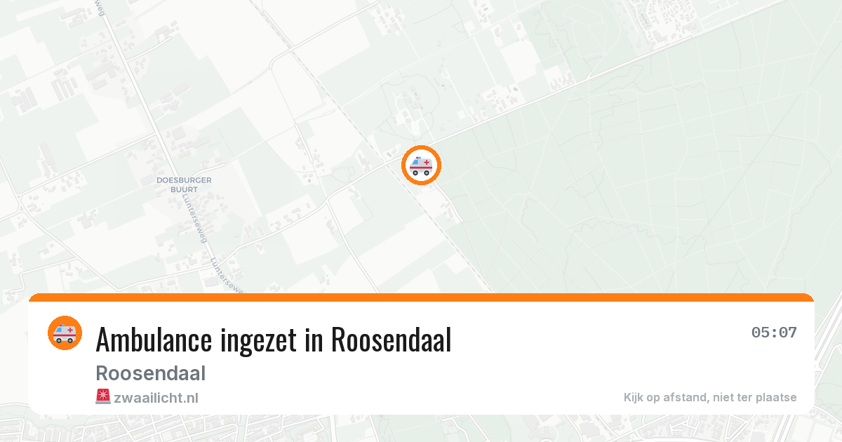 Ambulance ingezet in Roosendaal — 29 jan 2026