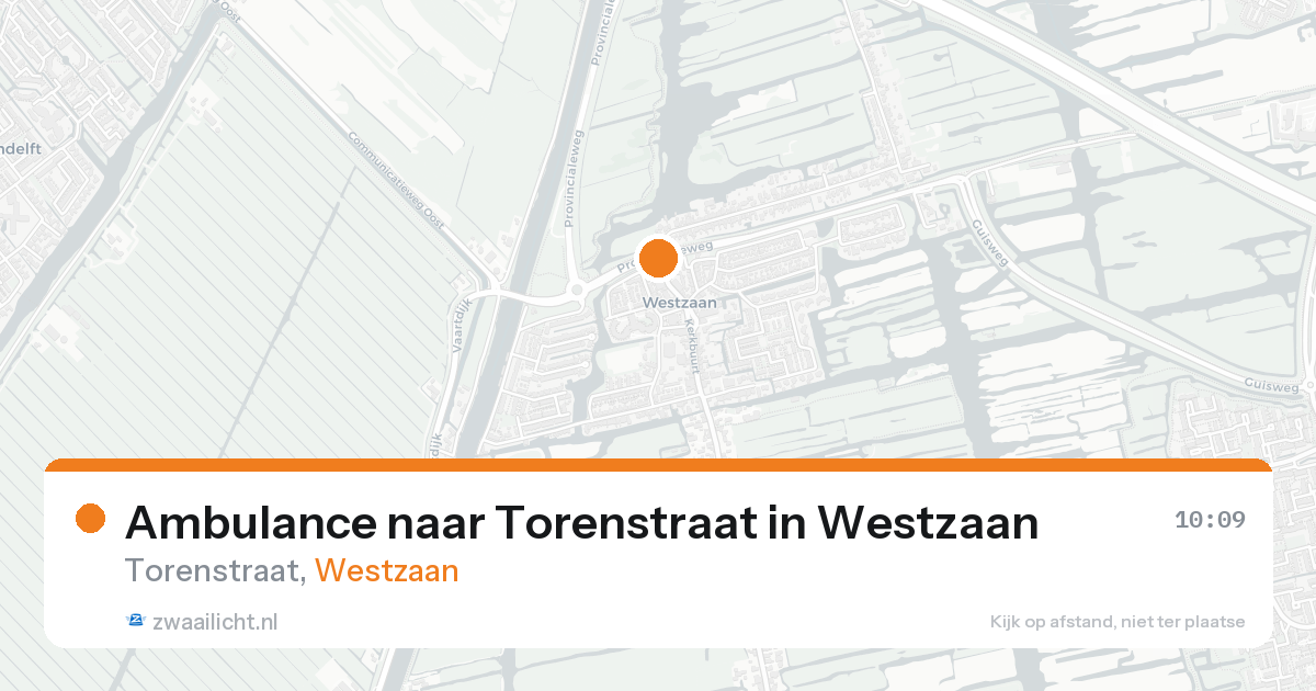 Ambulance naar Torenstraat in Westzaan — 8 feb 2026