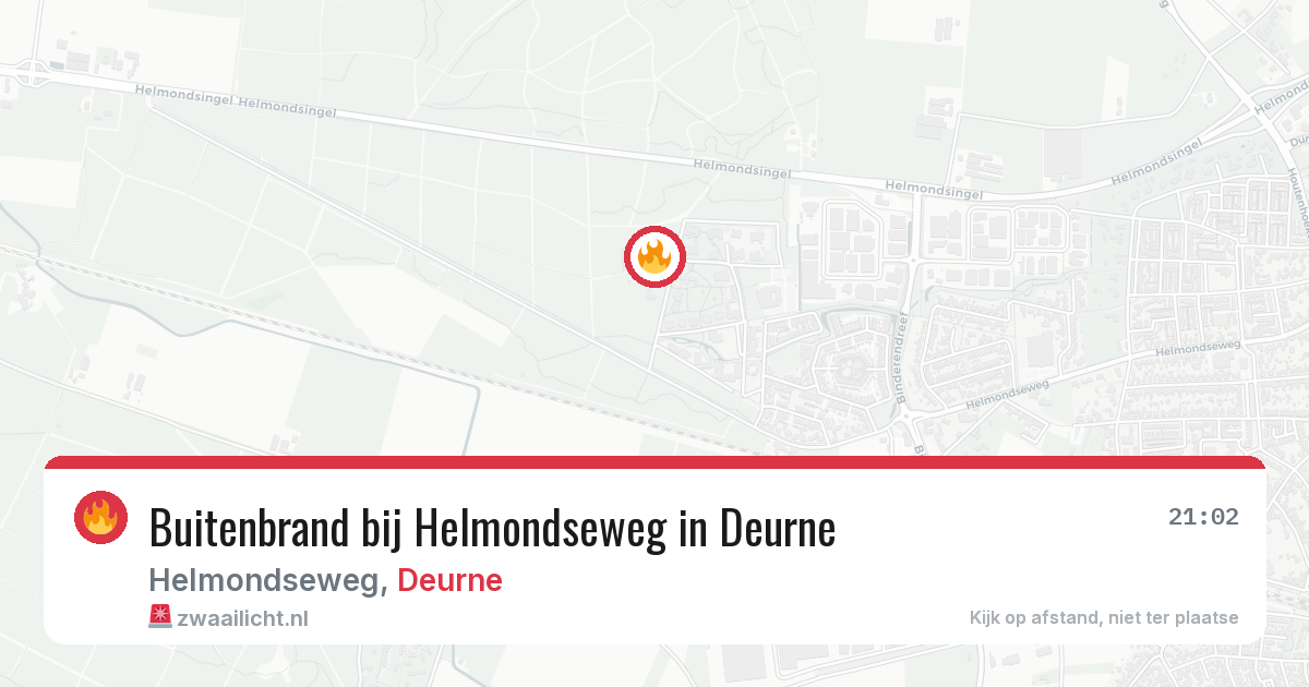 Buitenbrand bij Helmondseweg in Deurne — 6 aug 2026