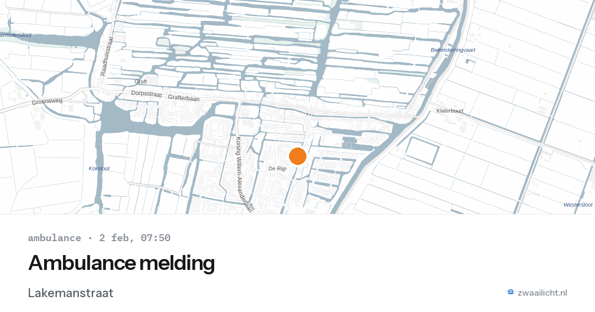 Ambulance melding — 2 feb 2026