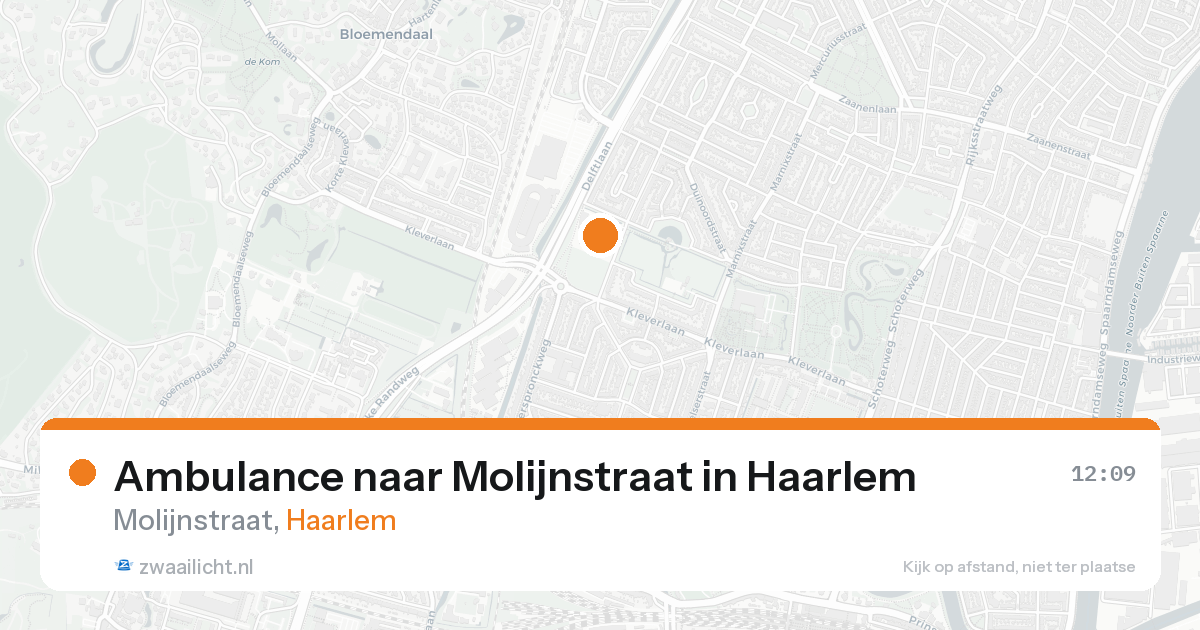 Ambulance naar Molijnstraat in Haarlem — 23 mei 2026