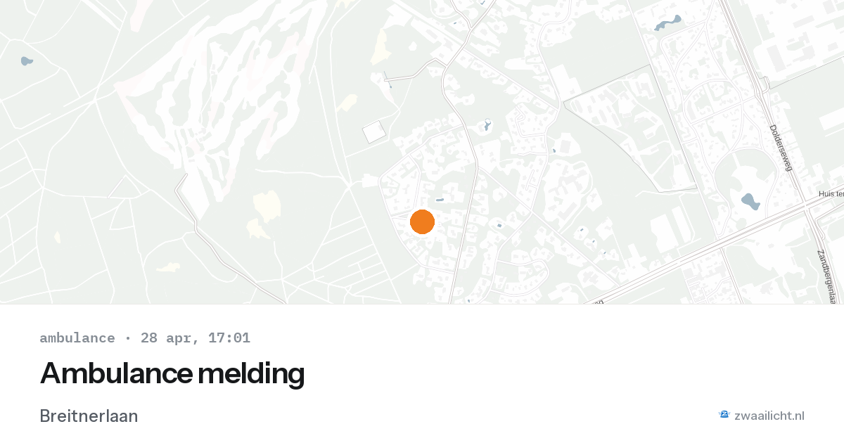 Ambulance melding — 28 apr 2026