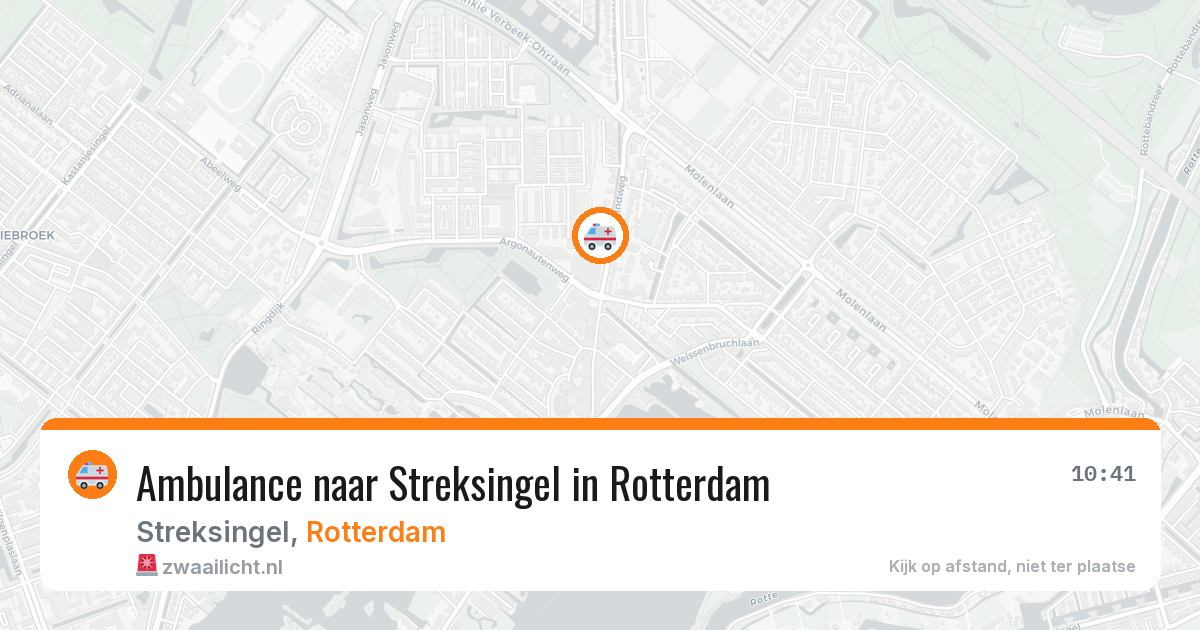 Ambulance naar Streksingel in Rotterdam — 19 jul 2026