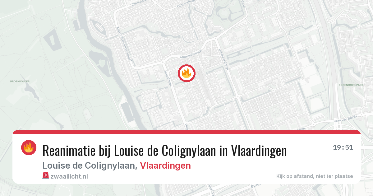 Reanimatie bij Louise de Colignylaan in Vlaardingen — 5 jun 2026