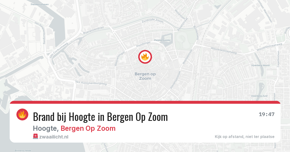 Brand bij Hoogte in Bergen Op Zoom — 30 mei 2026