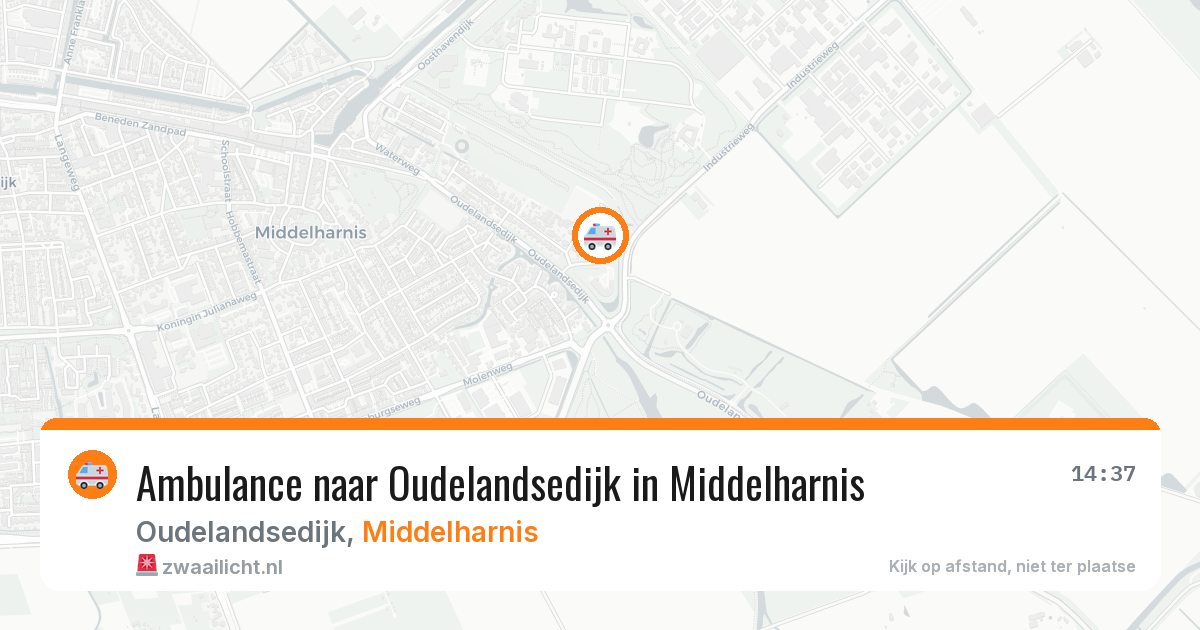 Ambulance naar Oudelandsedijk in Middelharnis — 1 apr 2026