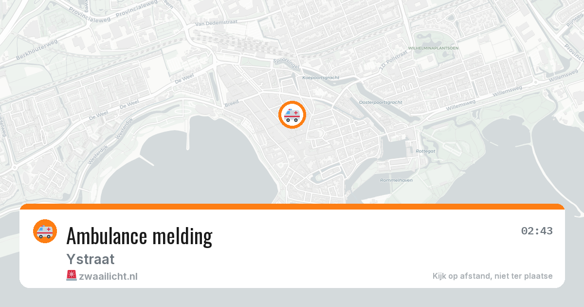 Ambulance melding — 5 jul 2026
