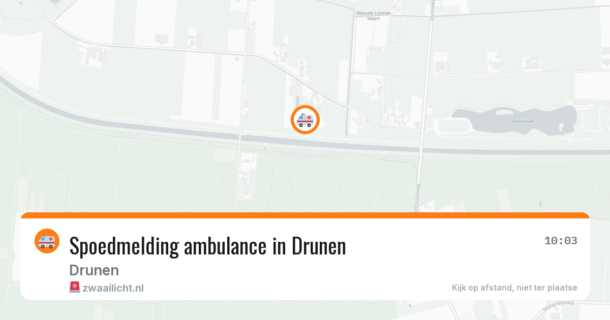 Spoedmelding ambulance in Drunen — 12 aug 2026