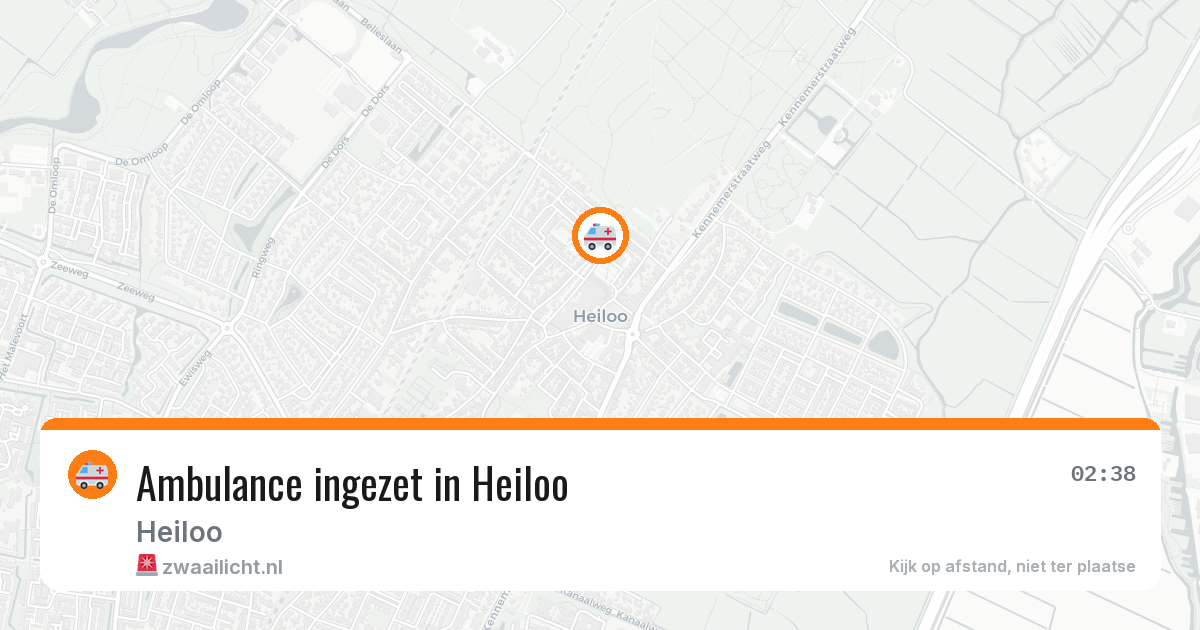Ambulance ingezet in Heiloo — 17 jun 2026
