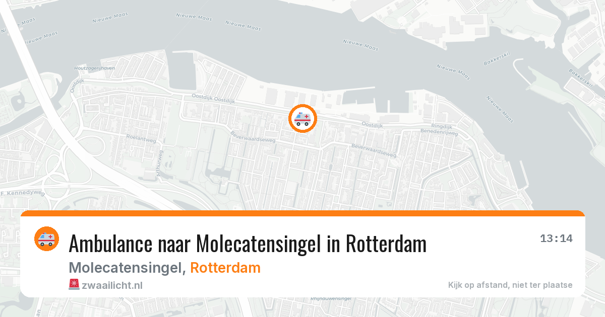 Ambulance naar Molecatensingel in Rotterdam — 10 mei 2026