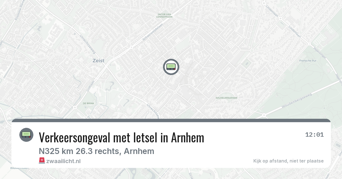 Verkeersongeval met letsel in Arnhem — 4 feb 2026