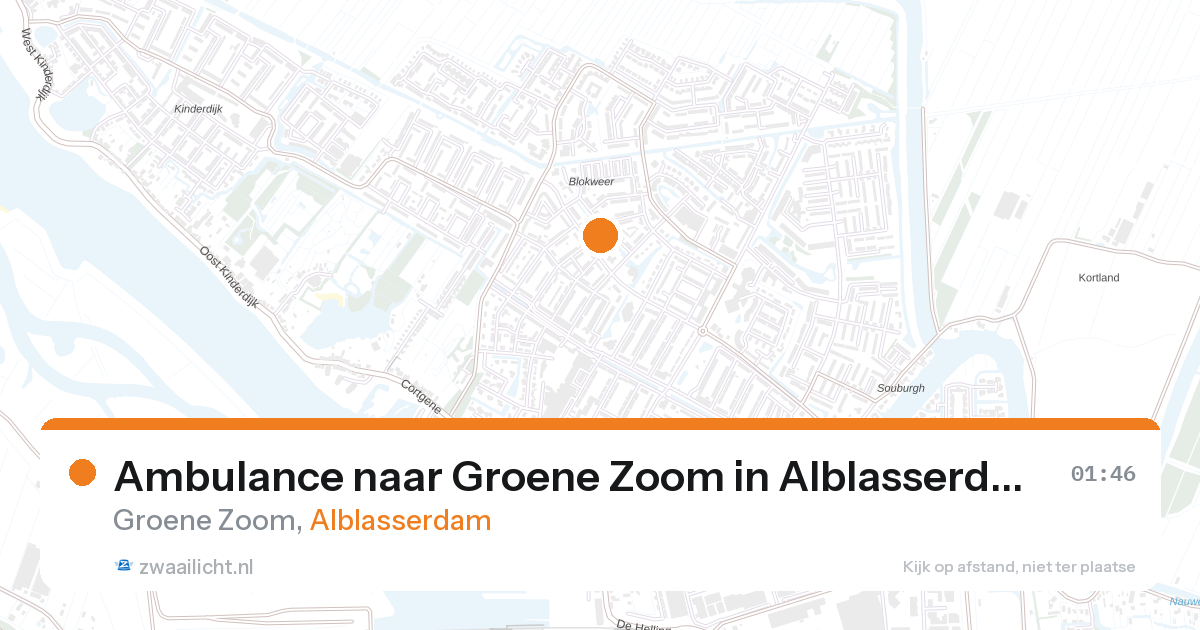 Ambulance naar Groene Zoom in Alblasserdam — 7 feb 2026