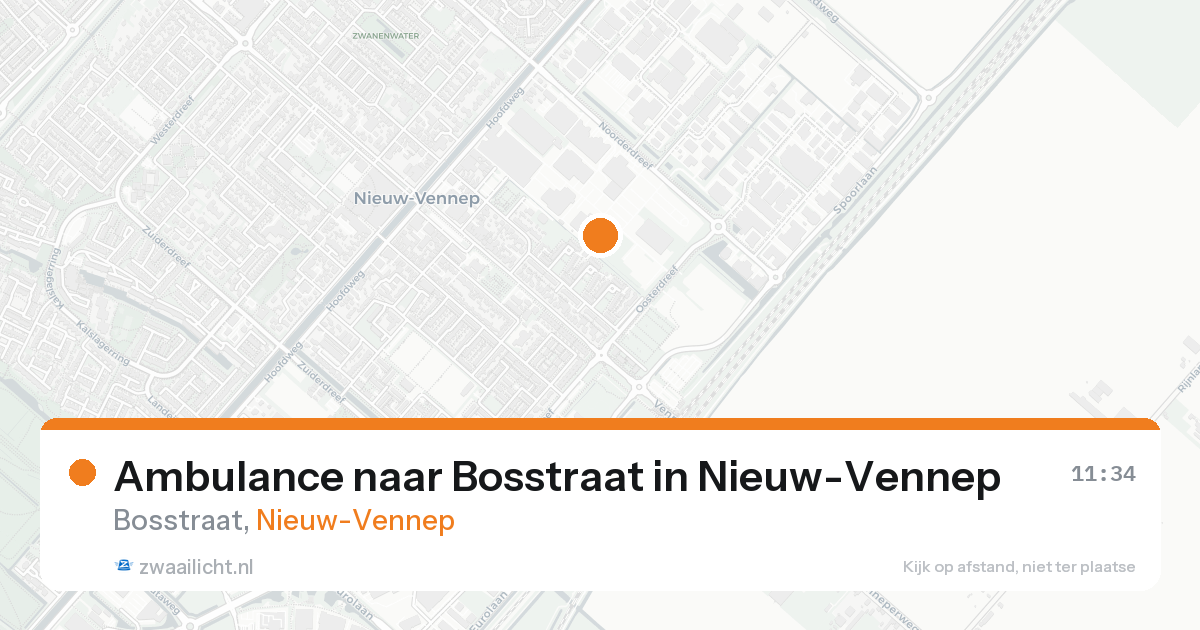 Ambulance naar Bosstraat in Nieuw-Vennep — 26 mei 2026