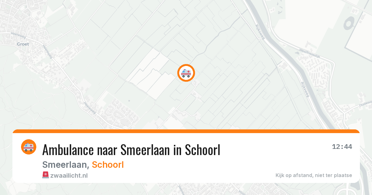 Ambulance naar Smeerlaan in Schoorl — 12 apr 2026