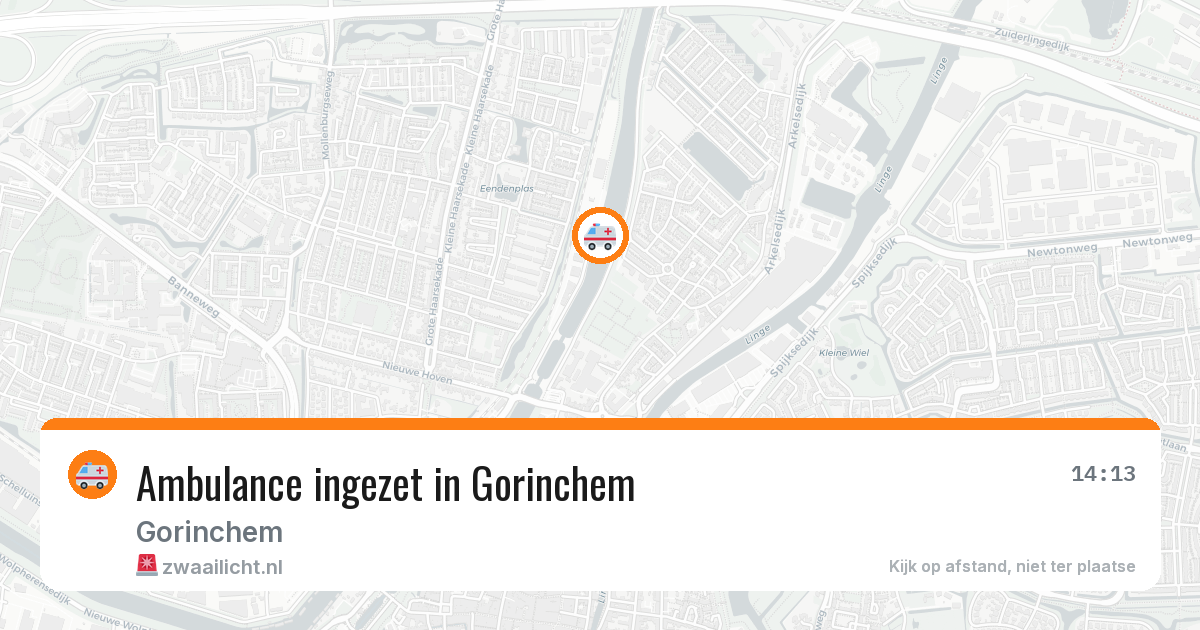 Ambulance ingezet in Gorinchem — 13 aug 2026