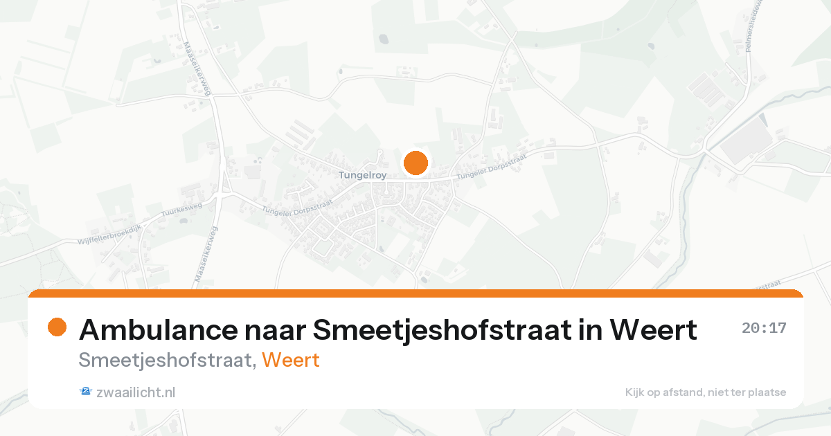 Ambulance naar Smeetjeshofstraat in Weert — 21 aug 2026