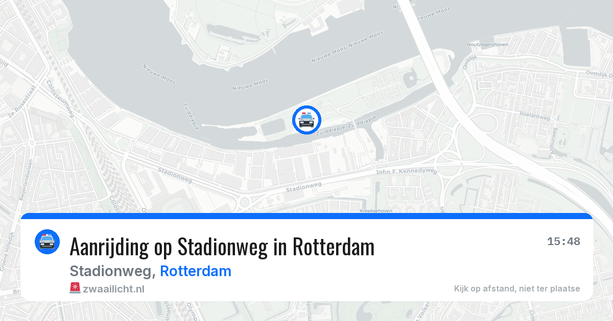 Aanrijding op Stadionweg in Rotterdam — 10 jun 2026