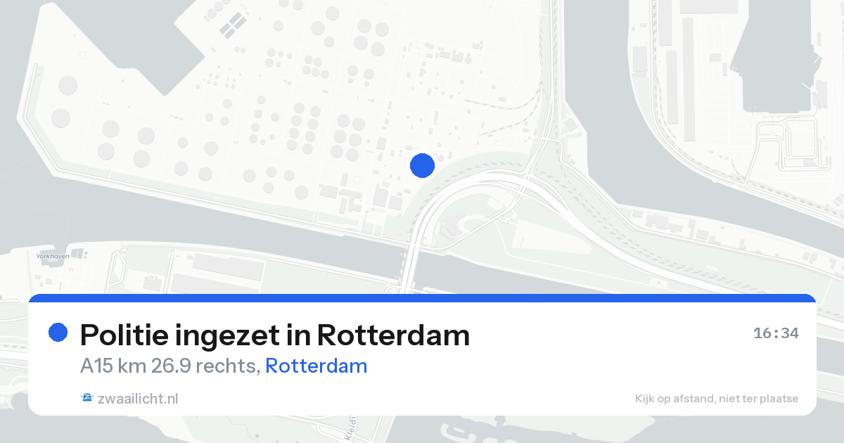 Politie ingezet in Rotterdam — 25 aug 2026 | 🚨 Zwaailicht.nl