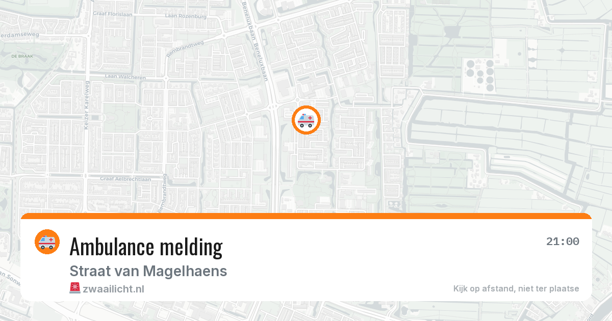 Ambulance melding — 18 apr 2026