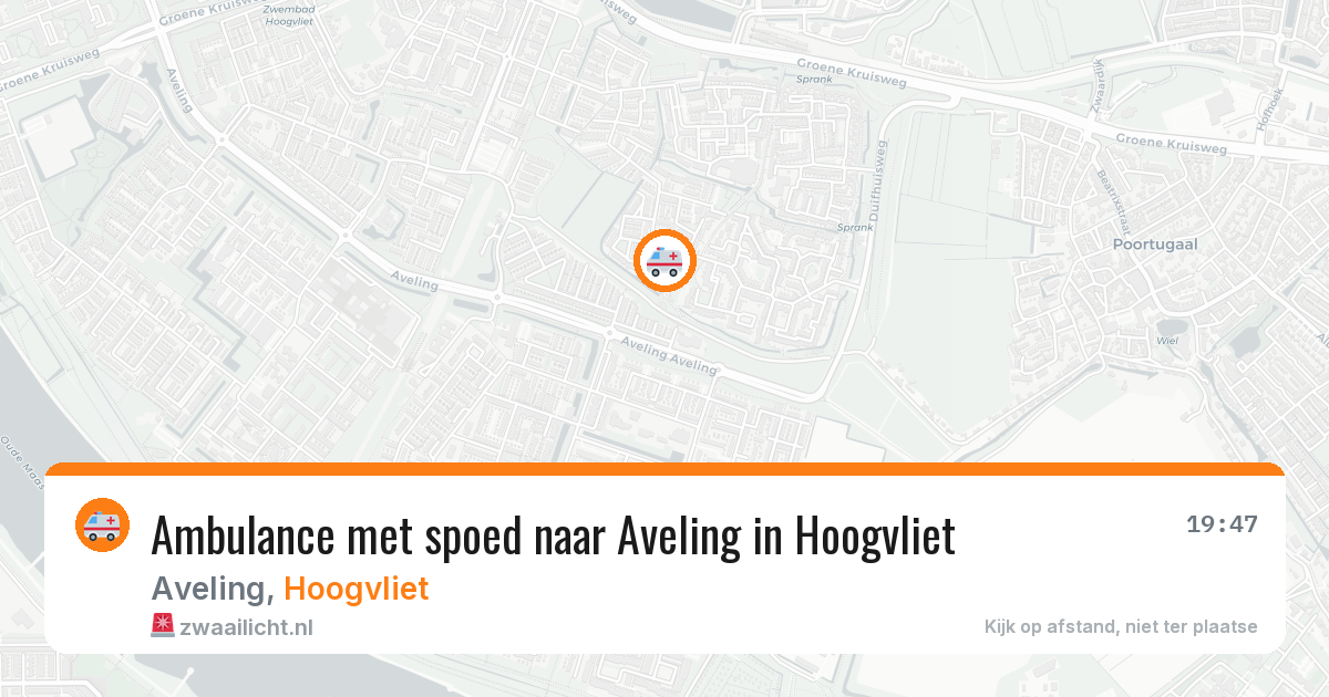 Ambulance met spoed naar Aveling in Hoogvliet — 17 jun 2026