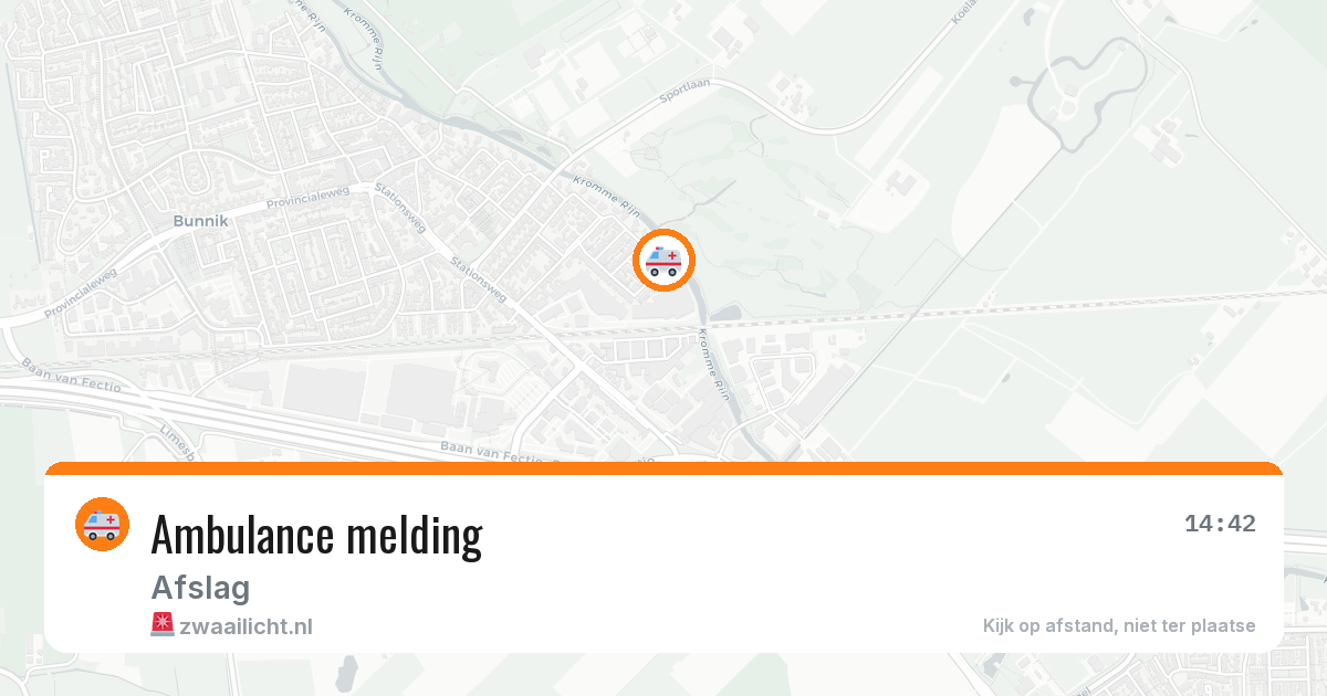 Ambulance melding — 6 jun 2026