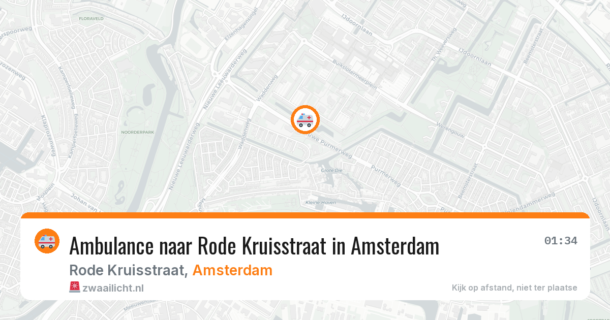 Ambulance naar Rode Kruisstraat in Amsterdam — 29 jan 2026