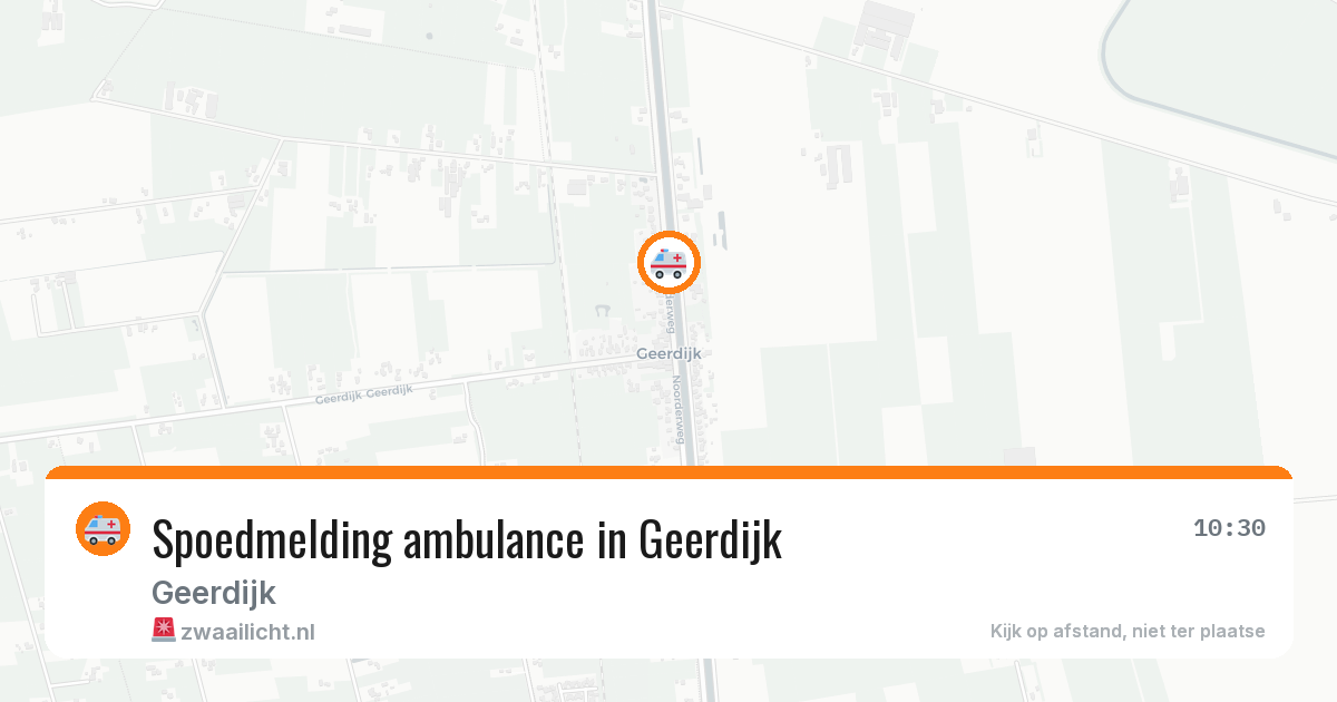 Spoedmelding ambulance in Geerdijk — 21 mei 2026