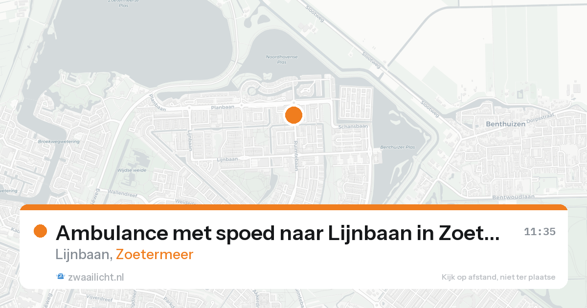 Ambulance met spoed naar Lijnbaan in Zoetermeer — 22 mei 2026