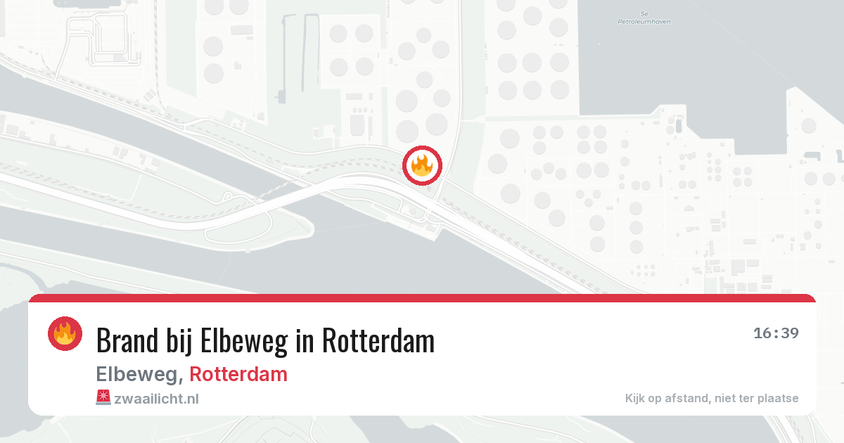 Brand bij Elbeweg in Rotterdam — 30 jun 2026