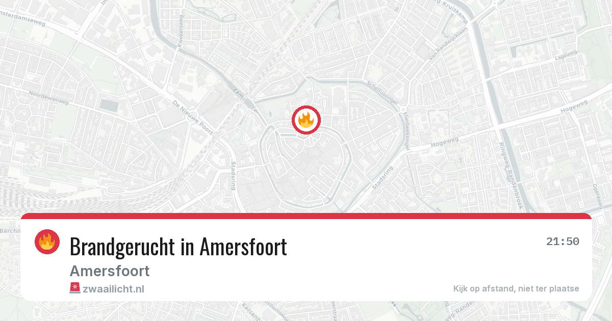Brandgerucht in Amersfoort — 1 jun 2026
