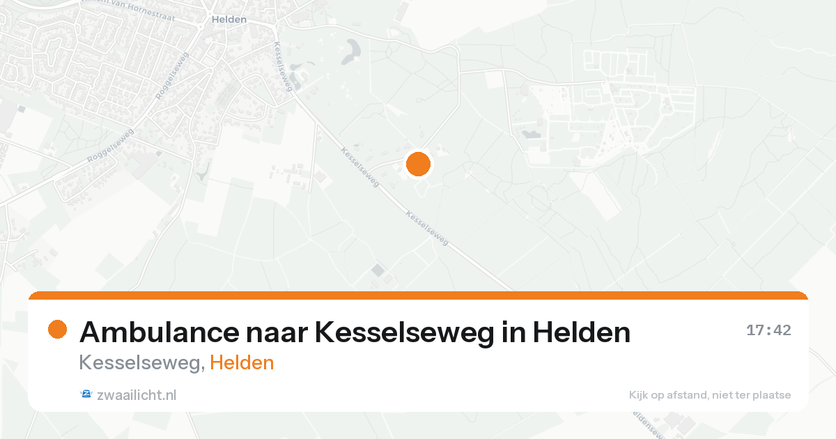 Ambulance naar Kesselseweg in Helden — 17 aug 2026