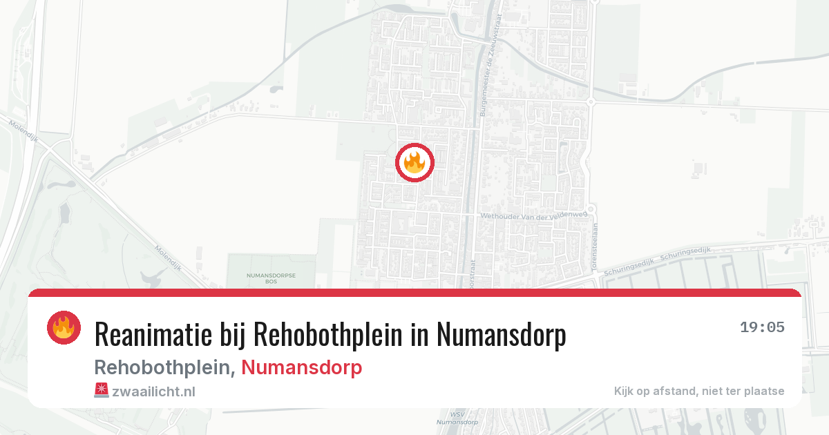 Reanimatie bij Rehobothplein in Numansdorp — 9 jun 2026