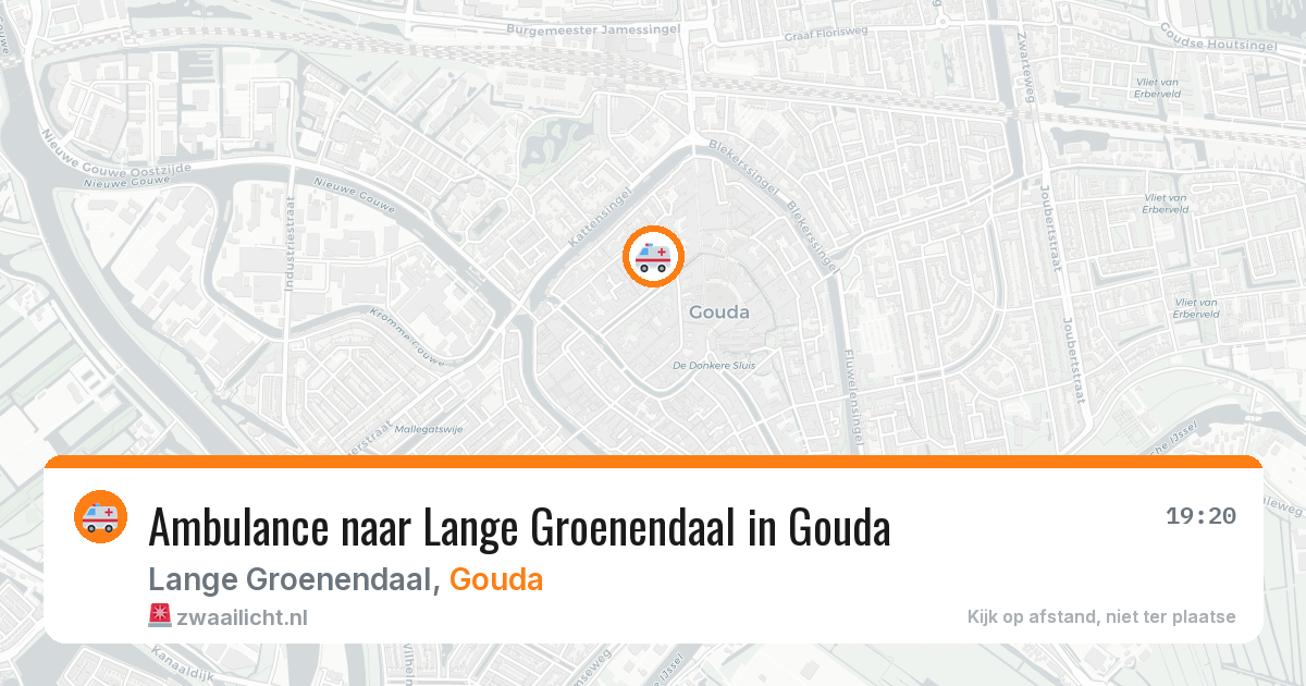 Ambulance naar Lange Groenendaal in Gouda — 25 mrt 2026
