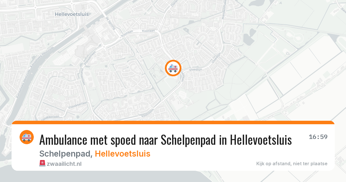 Ambulance met spoed naar Schelpenpad in Hellevoetsluis — 1 apr 2026