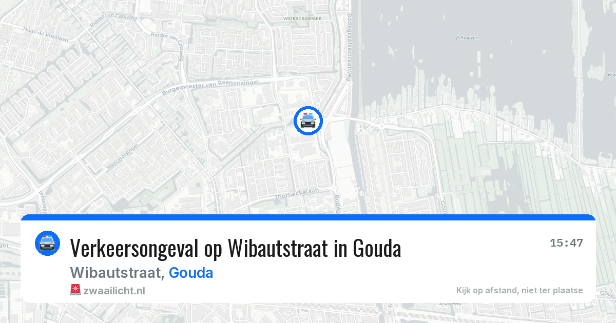 Verkeersongeval op Wibautstraat in Gouda — 19 mei 2026