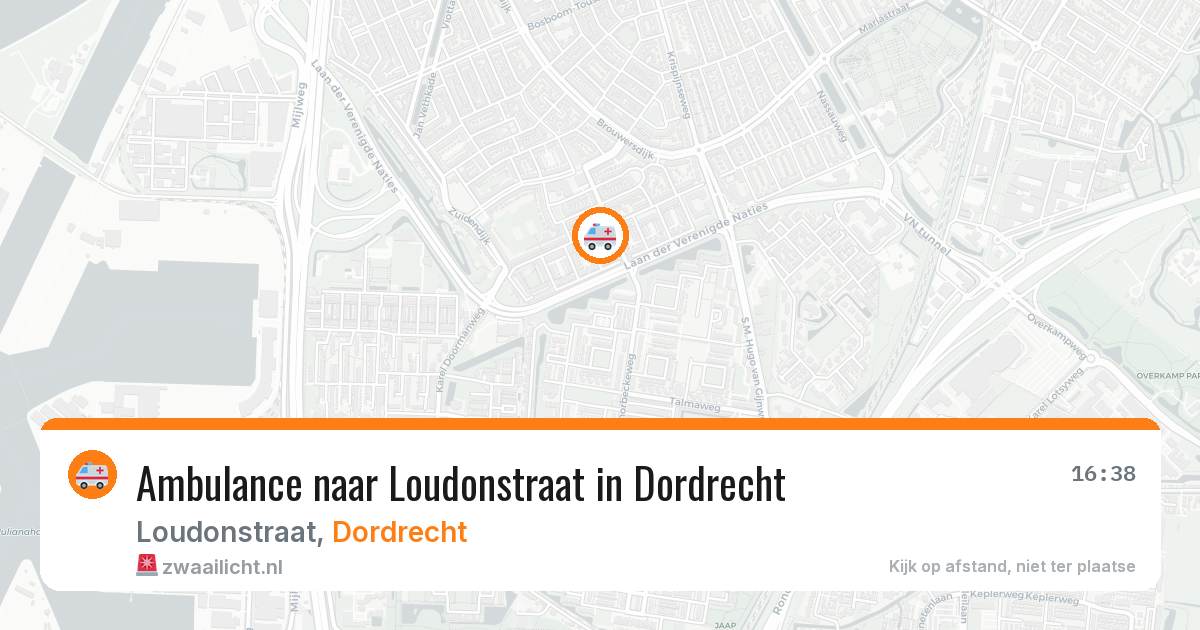 Ambulance naar Loudonstraat in Dordrecht — 1 apr 2026