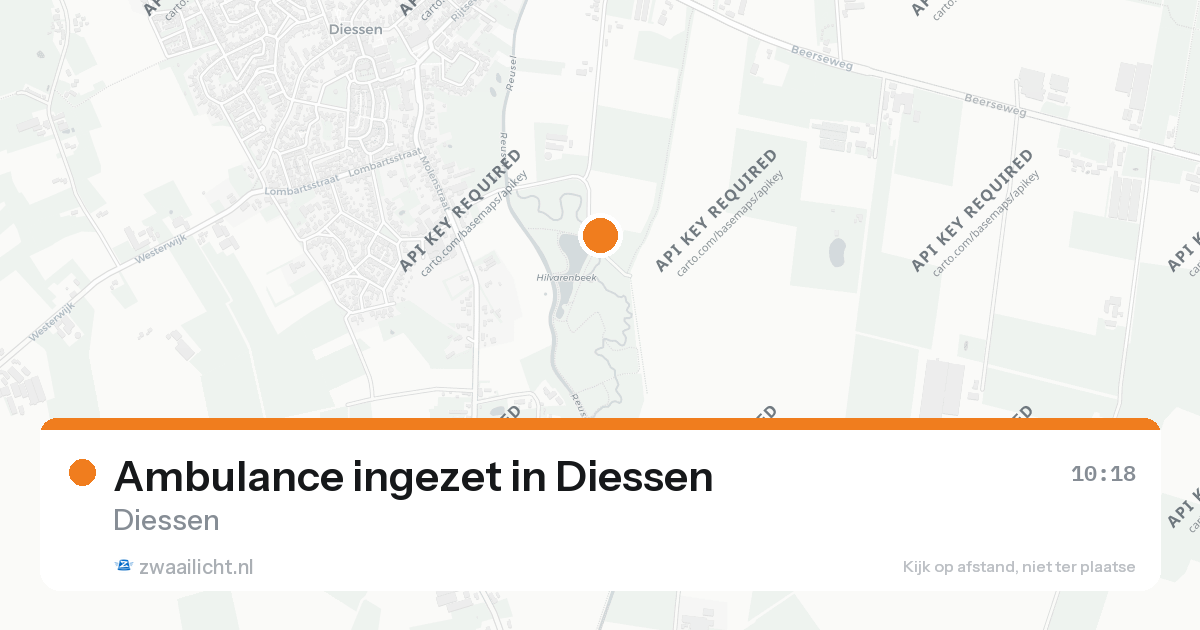 Ambulance ingezet in Diessen — 26 aug 2026