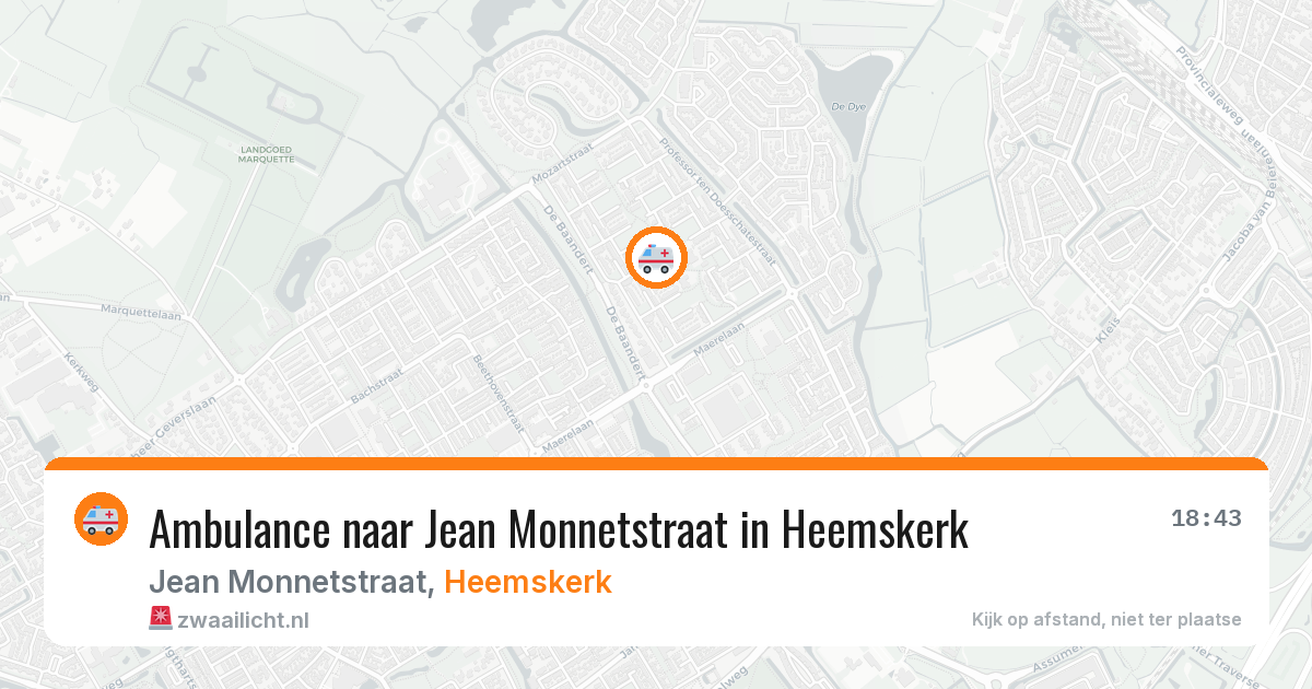 Ambulance naar Jean Monnetstraat in Heemskerk — 6 feb 2026