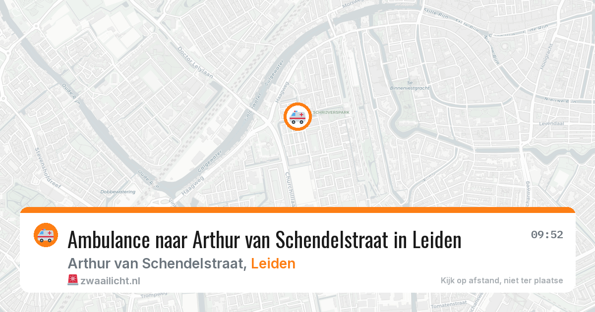 Ambulance naar Arthur van Schendelstraat in Leiden — 4 aug 2026