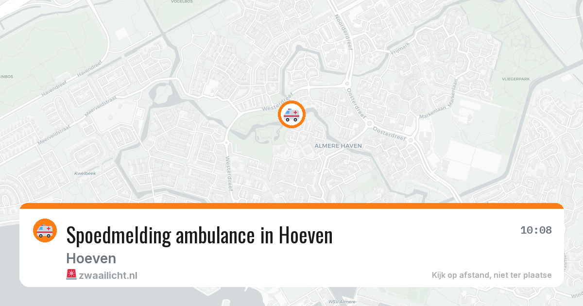 Spoedmelding ambulance in Hoeven — 10 jun 2026